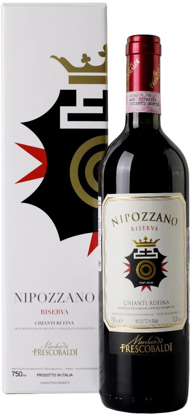 Вино Nipozzano Chianti Rufina Riserva DOCG gift box Нипоццано  Кьянти Руфина Ризерва  в подарочной коробке 2015 750 мл