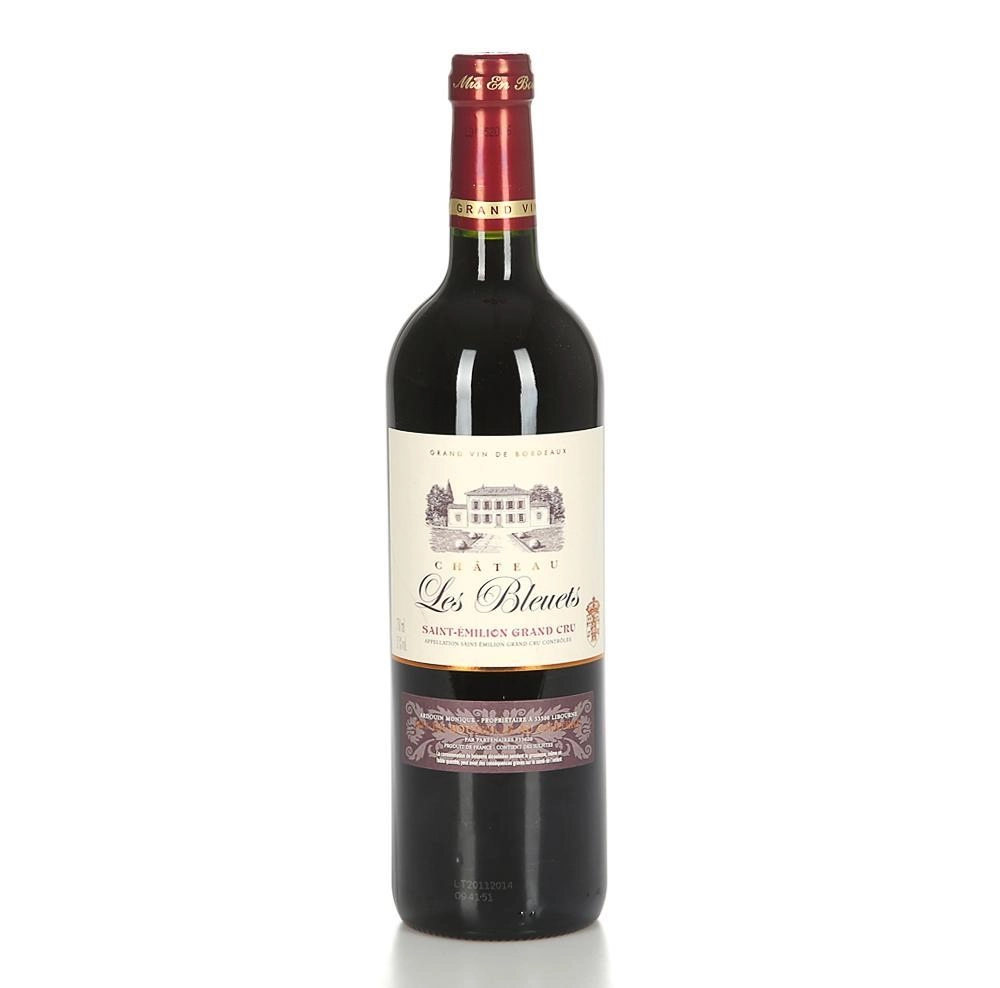 Вино французское красное AOC Saint-Emilion Grand Cru Chateau Les Bleuets Шато Блет 2011 750 мл
