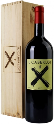 Вино  Il Caberlot Toscana IGT  wooden box  2013 3000 мл