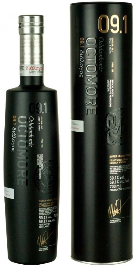 Виски Bruichladdich  Octomore 09.1 Masterclass  Бруклади  Октомор Мастеркласс  09.1  в подарочной упаковке 700 мл