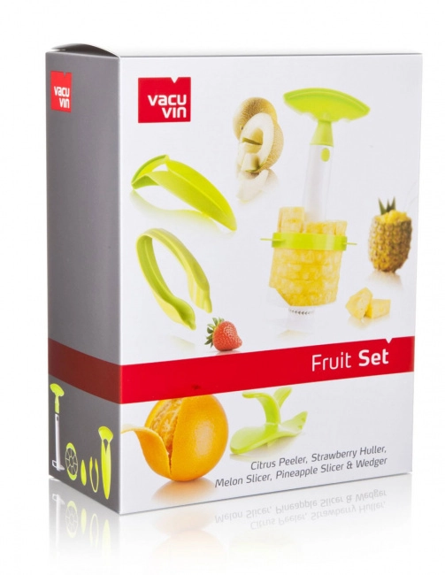Набор VacuVin из 4 устройств для чистки и нарезки фруктов Fruit Set, версия 2