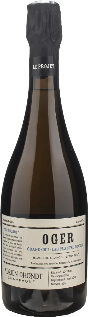 Шампанское Adrien Dhondt Champagne Les Plantes d'Oger 2020  750 мл  