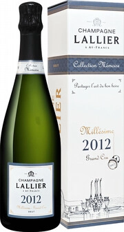 Игристое вино Champagne Lallier  Millesime Brut Grand Cru  Champagne AOC gift box  2012 750 мл