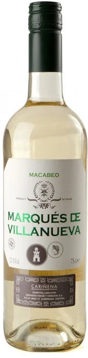 Вино Marques de Villanueva Macabeo Carinena DO Маркиз де Виллануева Макабео 750 мл