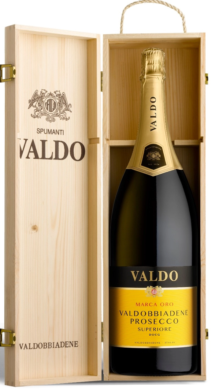 Игристое вино Valdo Marca Oro Prosecco di Valdobbiadene Superiore DOCG wooden box  3000 мл