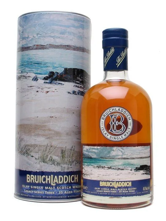 Виски Bruichladdich Legacy№3, Брукладди, 1968, Original Bottling  40,7% 70cl  bottle one of 1572 бутилирована в 2004году туба