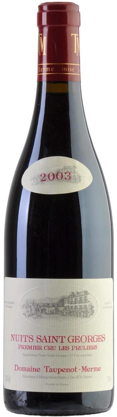 Вино Domaine Taupenot Merme Nuits Saint Georges Premier Cru Les Pruliers AOC  2013 750 мл