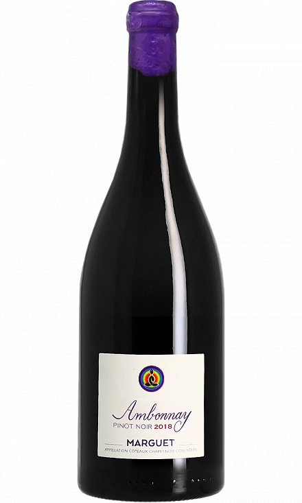 Вино  Ambonnay Pinot Noir  Coteaux Champenois AOC  Marguet  Амбоне Пино Нуар Кото Шампенуа АОС Марге 2018 750 мл