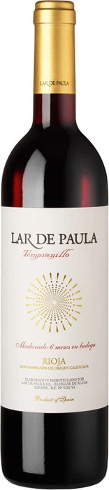 Вино Lar de Paula Tempranillo, Лар Де Пола Темпранильо 2018  750 мл