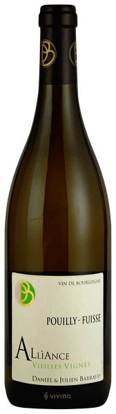 Вино  Daniel & Julien Barraud  Pouilly-Fuisse Alliance Vieilles Vigne  Пуйи-Фюиссе Альянс Вьей Винь  белое сухое 2018 750 мл