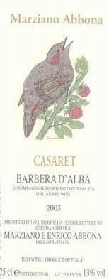 Вино Marziano Abbona  Casaret Barbera d'Alba Piedmont DOC Марциано Аббона Казарет Барбера де Альба 2019 750 мл