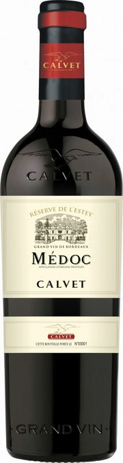 Вино Calvet  Reserve de l'Estey  Medoc   2021 750 мл