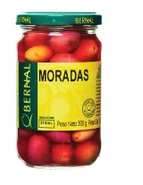 Оливки MORADA, пикантные с косточкой, в стекле 300 г (по 12 шт)