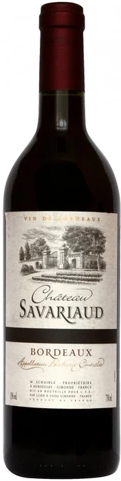 Вино Chateau Savariaud Bordeaux AOC Шато Саварио 2014 750 мл
