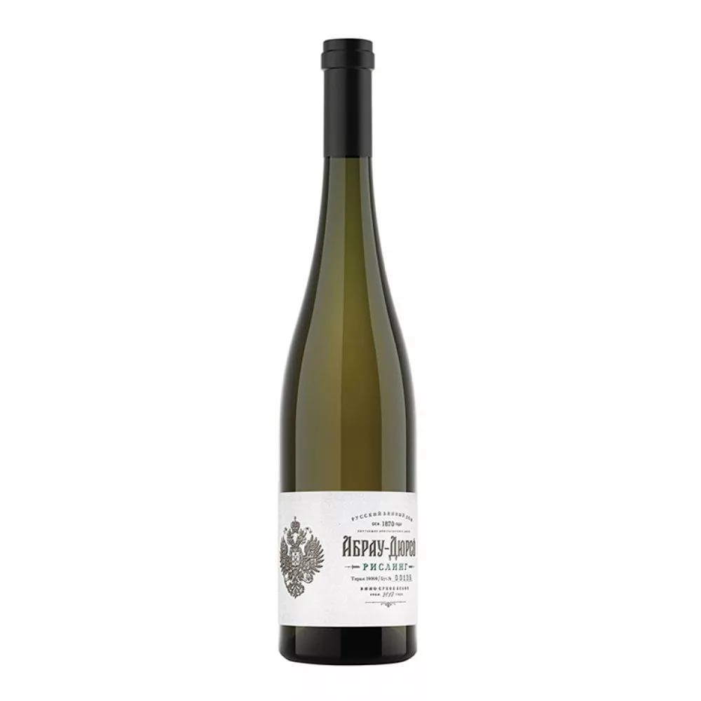 Вино  Абрау-Дюрсо  Рислинг  ЗНМП сухое белое 750 мл