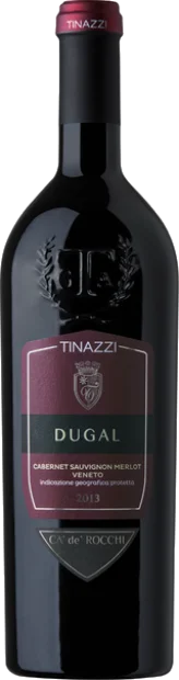 Вино Tinazzi Cabernet Sauvignon Merlot Dugal Ca'de'Rocchi  Каберне Совиньон Мерло Дугаль IGP Ка'Де'Рокки 2017 750 мл