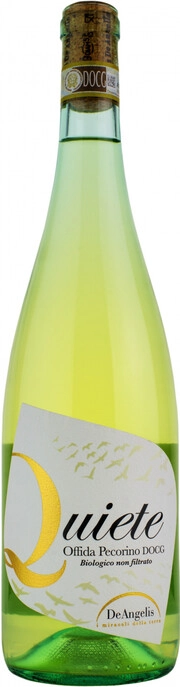 Вино De Angelis Quiete Offida Pecorino DOCG Biologico Non Filtrato  2019 750 мл
