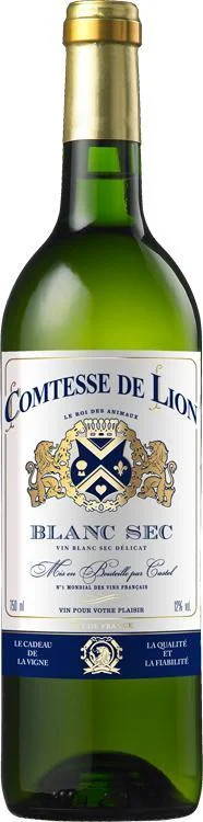 Les vins du Littoral Comtesse de Lion blanc  Ле Вэн дю Литтораль Комтесс де Лион белое  750 мл