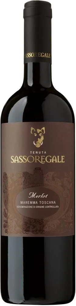 Вино Tenuta Sassoregale Merlot Maremma Toscana DOC Тенута Сассорегале Мерло Маремма Тоскана 2017 750 мл