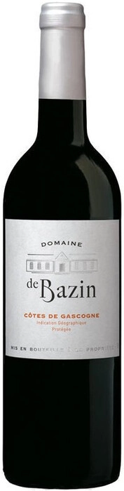 Вино  Domaine de Bazin  Rouge  Cotes de Gascogne Домен де Базан   Руж  750 мл