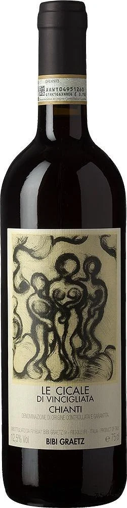 Вино Bibi Graetz  Le Cicale di Vincigliata Chianti DOCG Биби Граетц Ле Чикале ди Винчилиата Кьянти  2015 750 мл