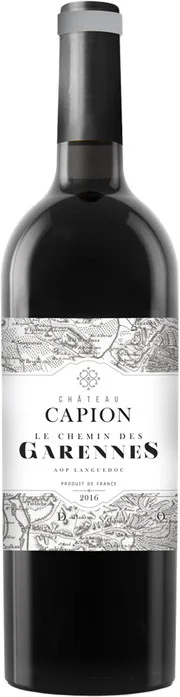 Вино Chateau Capion, "Le Chemin des Garennes" Blanc, Languedoc  Шато Капион  Ле Шеман де Гарен  белое  2016  750 мл