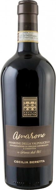 Вино  Amarone della Valpolicella DO semisecco  Чечилия  Беретта Амароне делла Вальполичелла  полусухое 750 мл