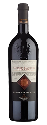 Вино красное сухое "BASTIA SAN MICHELE" CABERNET SAUVIGNON/CORVINA "VALLESELLE" / КАБЕРНЕ СОВИНЬОН - КОРВИНА ДЕЛЬ ВЕНЕТО «БАСТИЯ САН МИКЕЛЕ 2018 750 мл