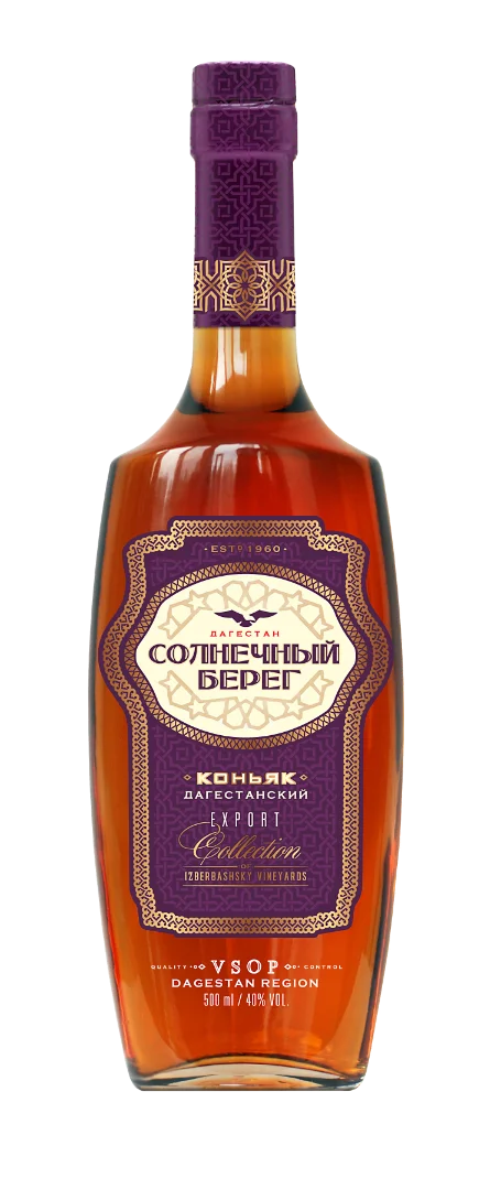 Коньяк Российский пятилетний  Солнечный Берег  500 мл