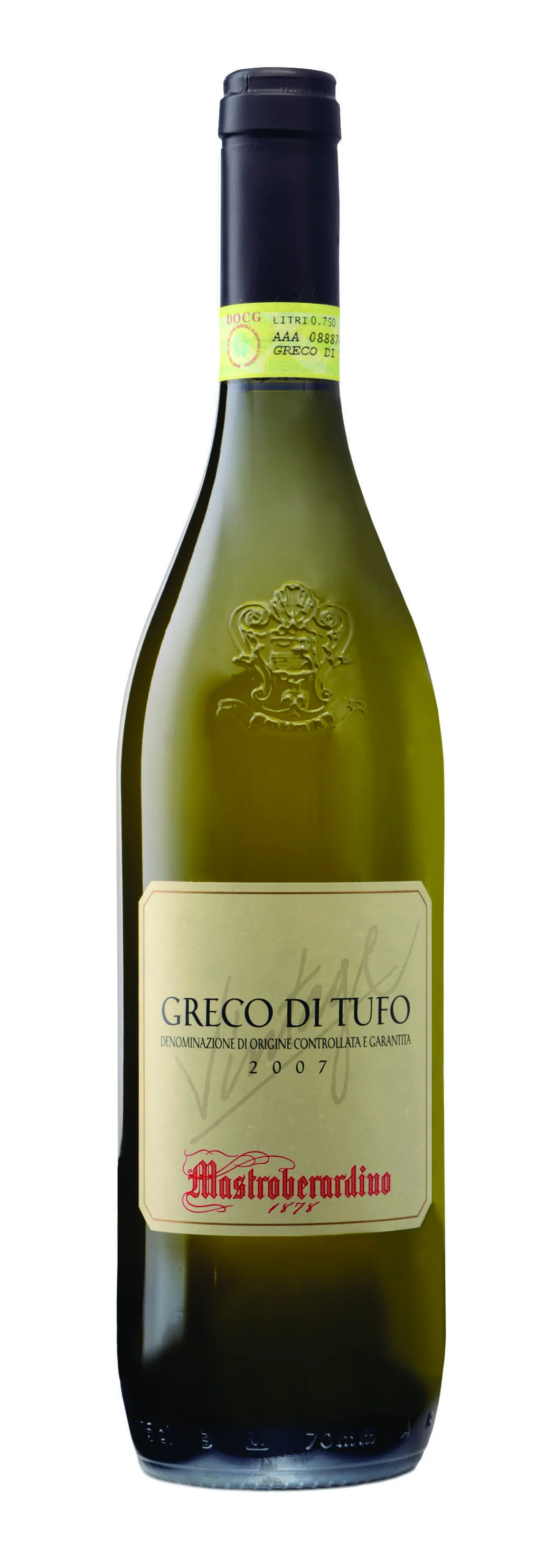 Вино Mastroberardino Greco di Tufo Vintage DOCG Мастроберардино Греко ди Туфо Винтаж 2007 750 мл