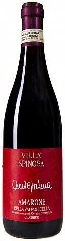 Вино Villa Spinosa Amarone della Valpolicella DOC Classico Anteprima  Вилла Спиноза Амароне делла Вальполичелла Классико Антеприма 2006 750 мл