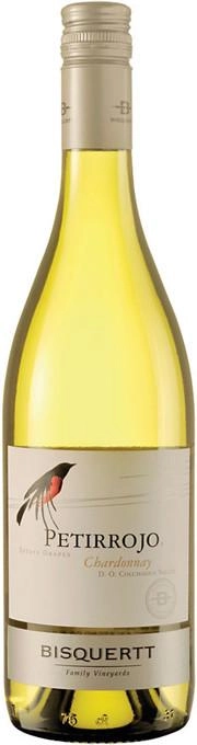 Вино Bisquertt Petirrojo  Reserva Chardonnay  Colchagua Valley DO white dry  2019 750 мл