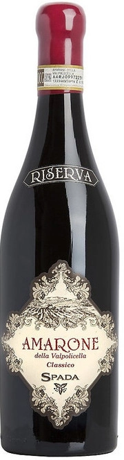 Вино Spada Amarone Della Valpolicella Classico Riserva DOCG Спада, Амароне Делла Вальполичелла Классико Ризерва 2011 750 мл