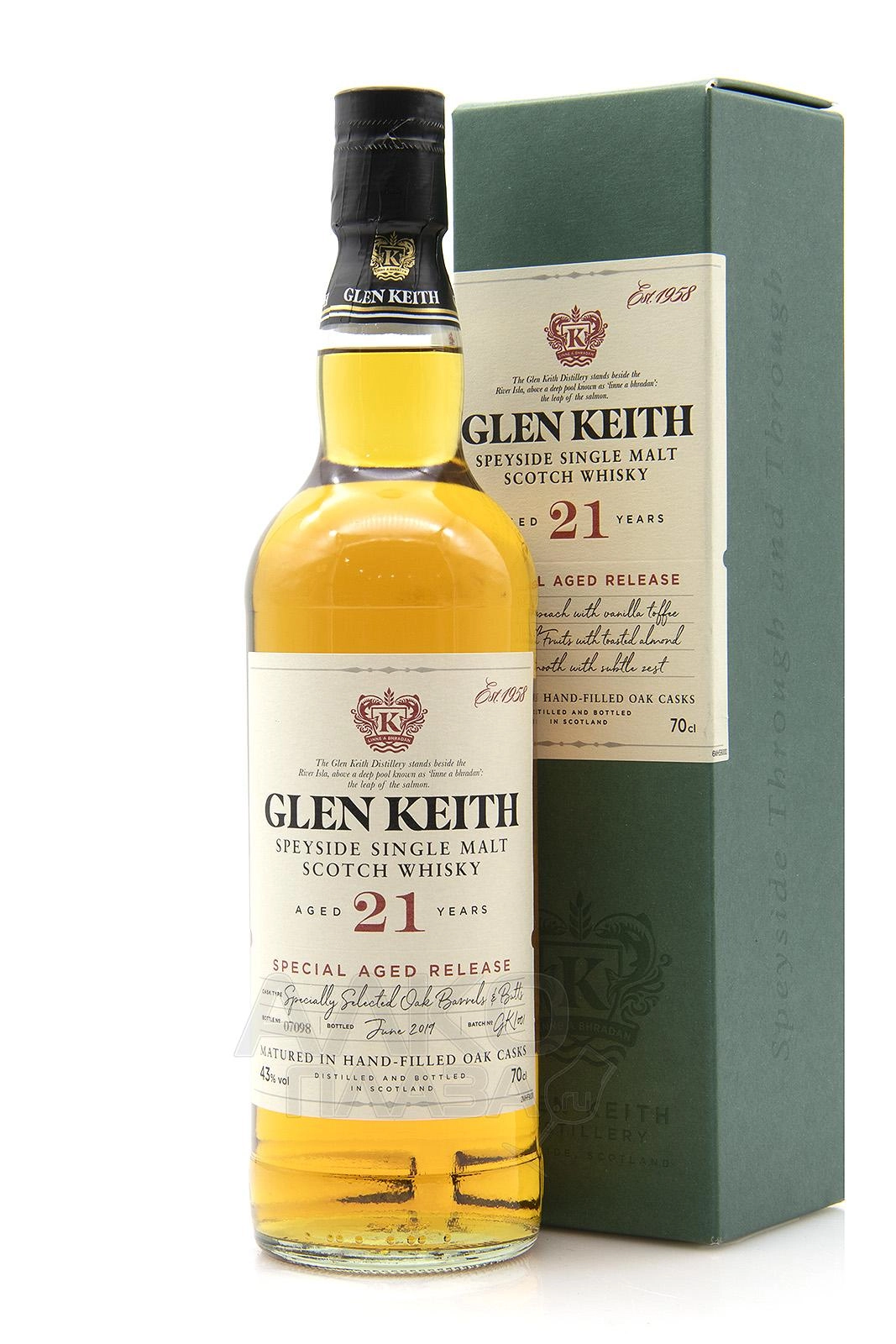 Виски Glen Keith 21 years old 700 мл