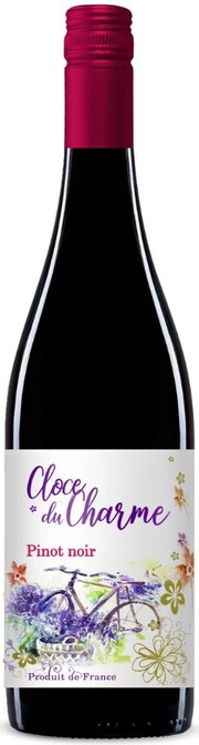 Вино Les Celliers Jean d'Alibert, "Cloce du Charme" Pinot Noir  Кло дю Шарм  Пино Нуар  2020  750 мл