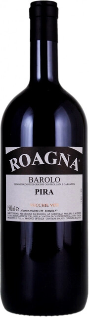 Вино Roagna  Barolo Pira Vecchie Viti DOCG Роанья Бароло Пира Веккье Вити 2015 1500 мл