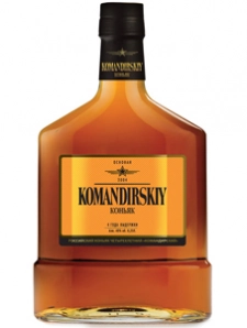 Коньяк Командирский  4 г.   фляга  500 мл