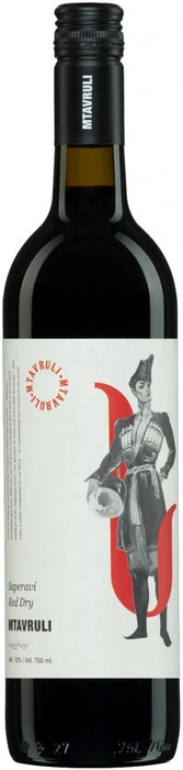 Вино Mtavruli Saperavi Red Dry  Мтаврули Саперави Красное Сухое 750 мл
