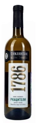 Вино Цимлянское 1786 Ркацители белое сухое 750 мл