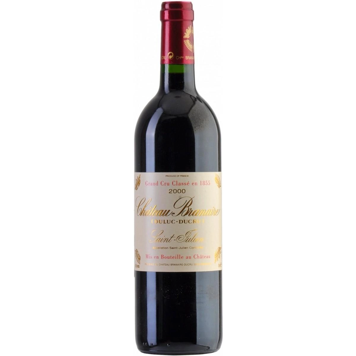 Вино Chateau Branaire Ducru Saint-Julien AOC 4-me Grand Cru Шато Бранер Дюкрю Сен-Жюльен 4-й Гран Крю 1990 750 мл