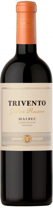 Вино Trivento   Golden Reserve Malbec, Тривенто,  Золотой Резерв Мальбек 2018 750 мл