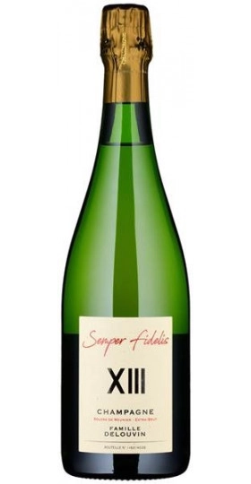 Шампанское Famille Delouvin Semper Fidelis XII Solera de Meunier Champagne AOC Extra Brut  Фамий Делувен Семпер Фиделис XII Солера де Менье Шампань AOC Экстра Брют  750 мл