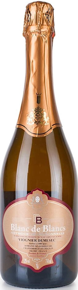 Игристое вино Domaine des Rosier Blanc de Blanc Viognier Demi-sec  750 мл