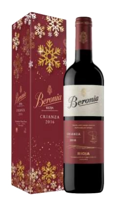 Вино Beronia Crianza Rioja DOC  2018 gift box  750 мл