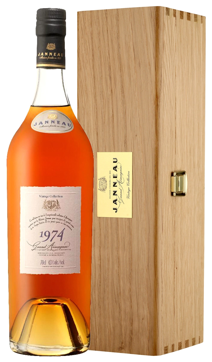 Арманьяк Janneau Vintage Collection  wooden box  1974  700 мл 43 %