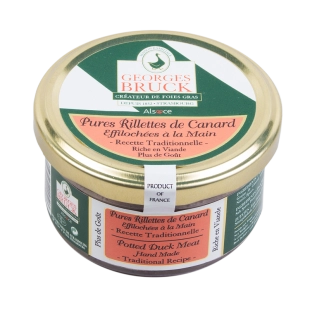 Риет Georges Bruck Pures Rillettes de Canard  glass  Жорж Брук натуральный утиный в стеклянной банке  140 г