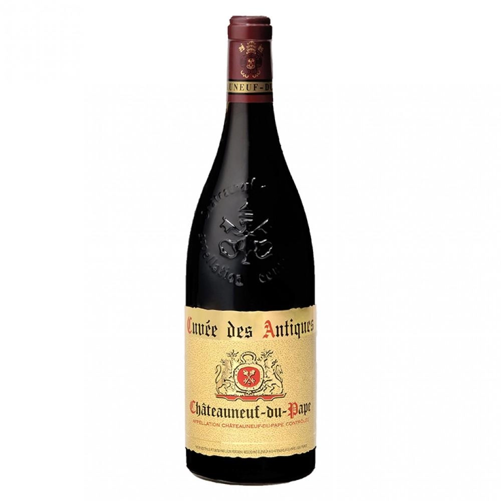 Вино  Cuvee des Antiques Chateauneuf-du-Pape AOC  Кюве дез Антик Шатонеф дю Пап 2017 750 мл