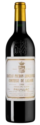 Вино Chateau Pichon Longueville Comtesse de Lalande  Pauillac AOC 2-me Grand Cru Classe 2020  750 мл