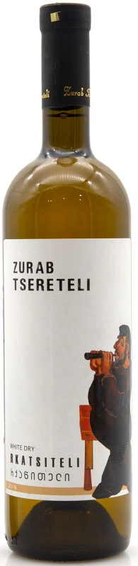 Вино   Zurab Tsereteli   Rkatsiteli  Зураб Церетели   Ркацители  белое   сухое  750 мл