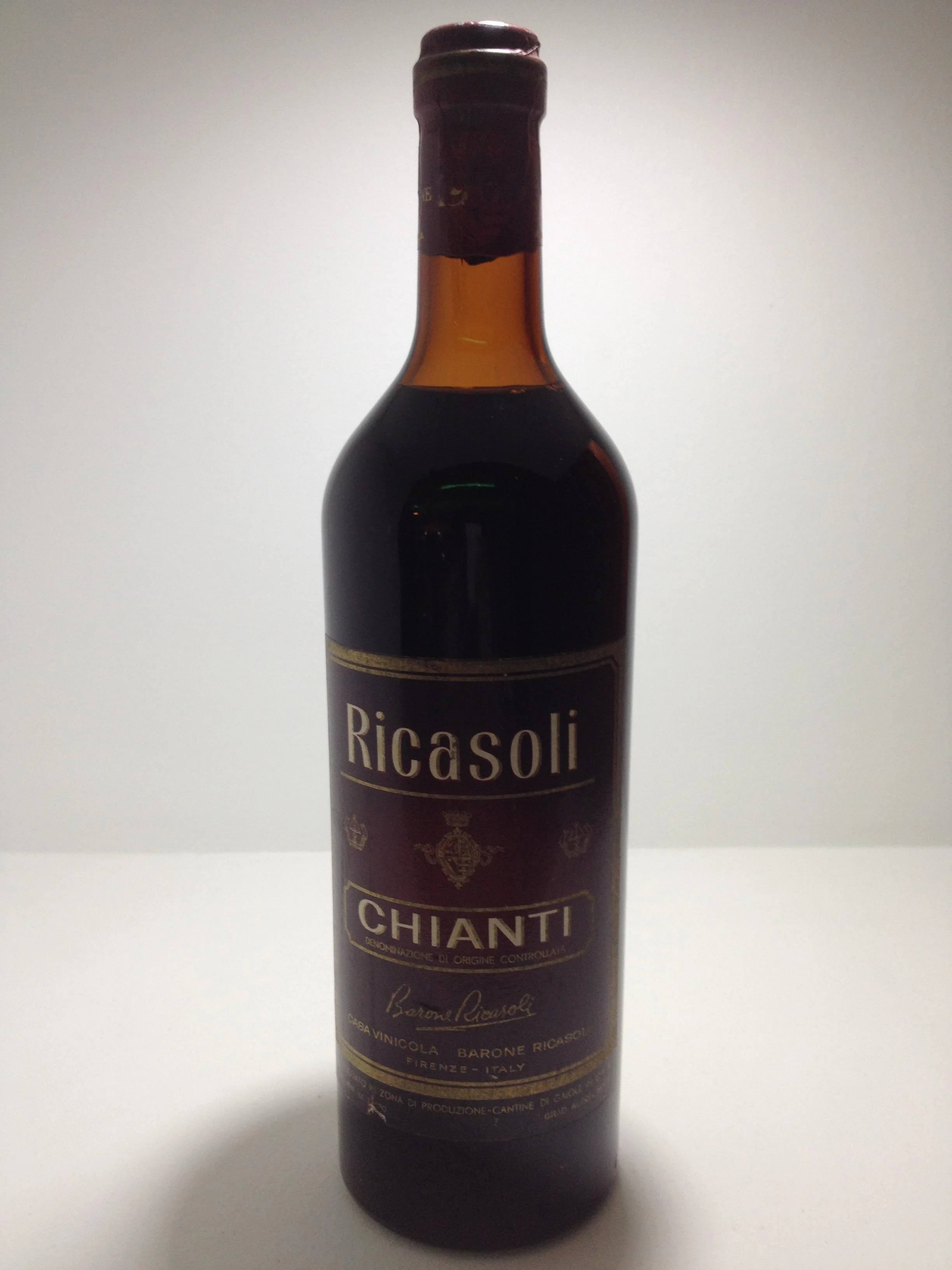 Вино Chianti Barone Ricosali Кьянти Бароне Рикозали 1966 0,75